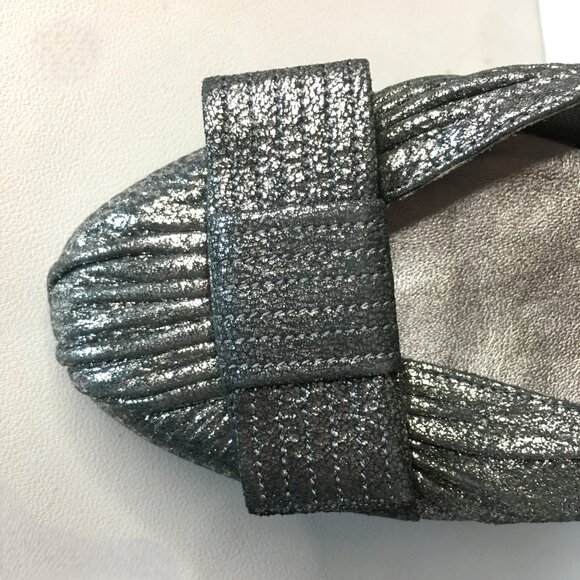 SALVATORE FERRAGAMO Metallic "Regale' Ballet Flats - NWOB ✧･ﾟ: *✧･ﾟ:* - Picture 6 of 13
